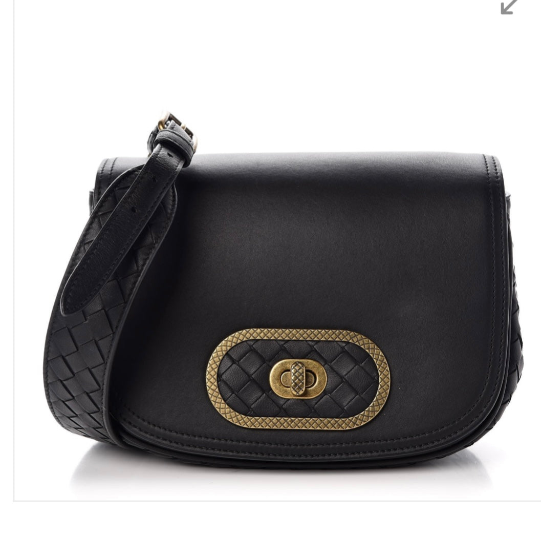 Bottega Veneta Luna Crossbody Bag Black – Collectif Consignment