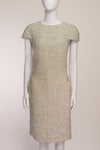 Chanel White and Black Diamond Patterned Dress FR38 IT42