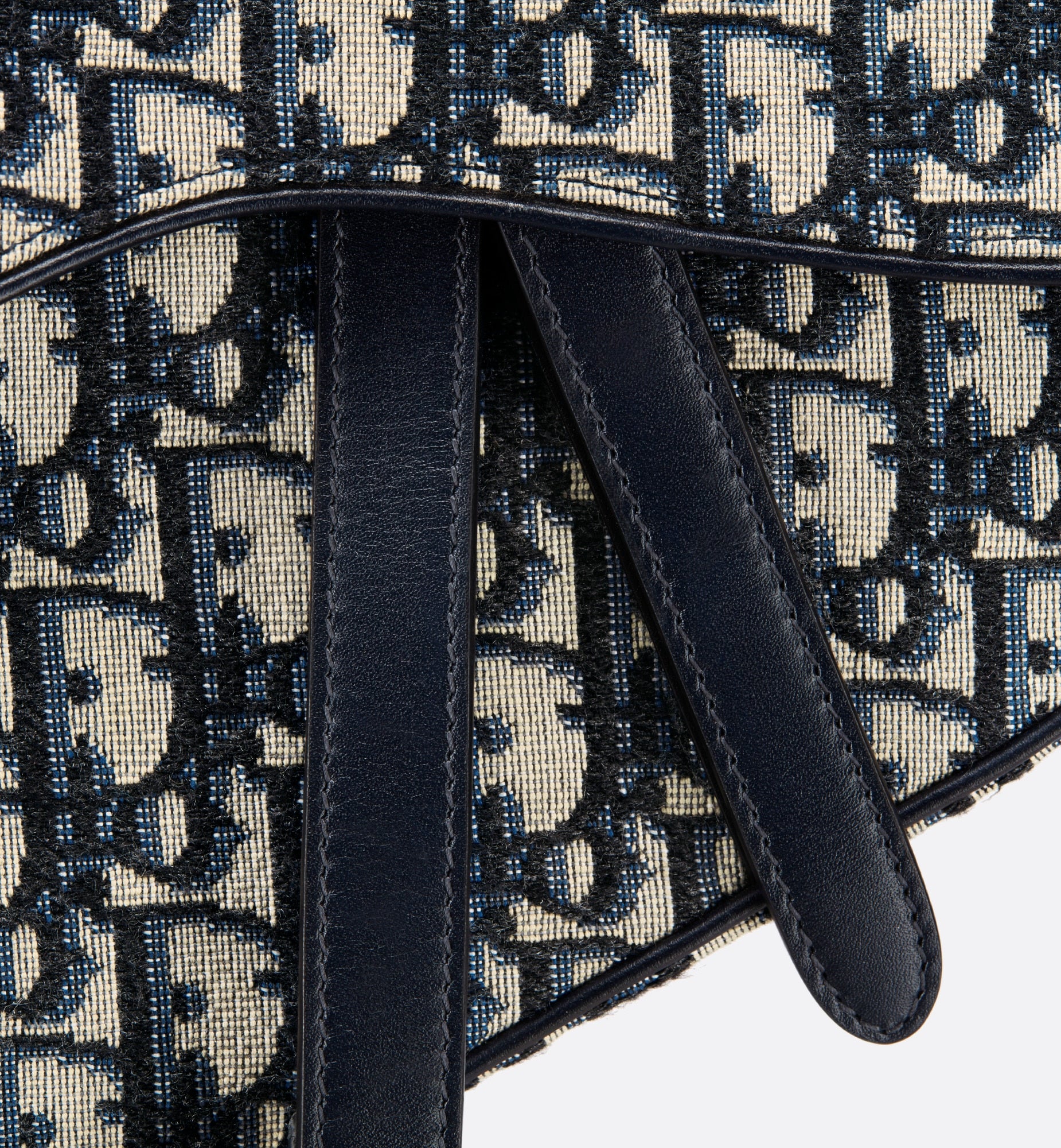 Dior Saddle Bag Oblique Jacquard Blue