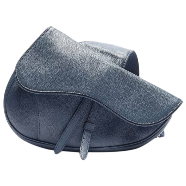 Dior saddle bag in blue canvas clearance
