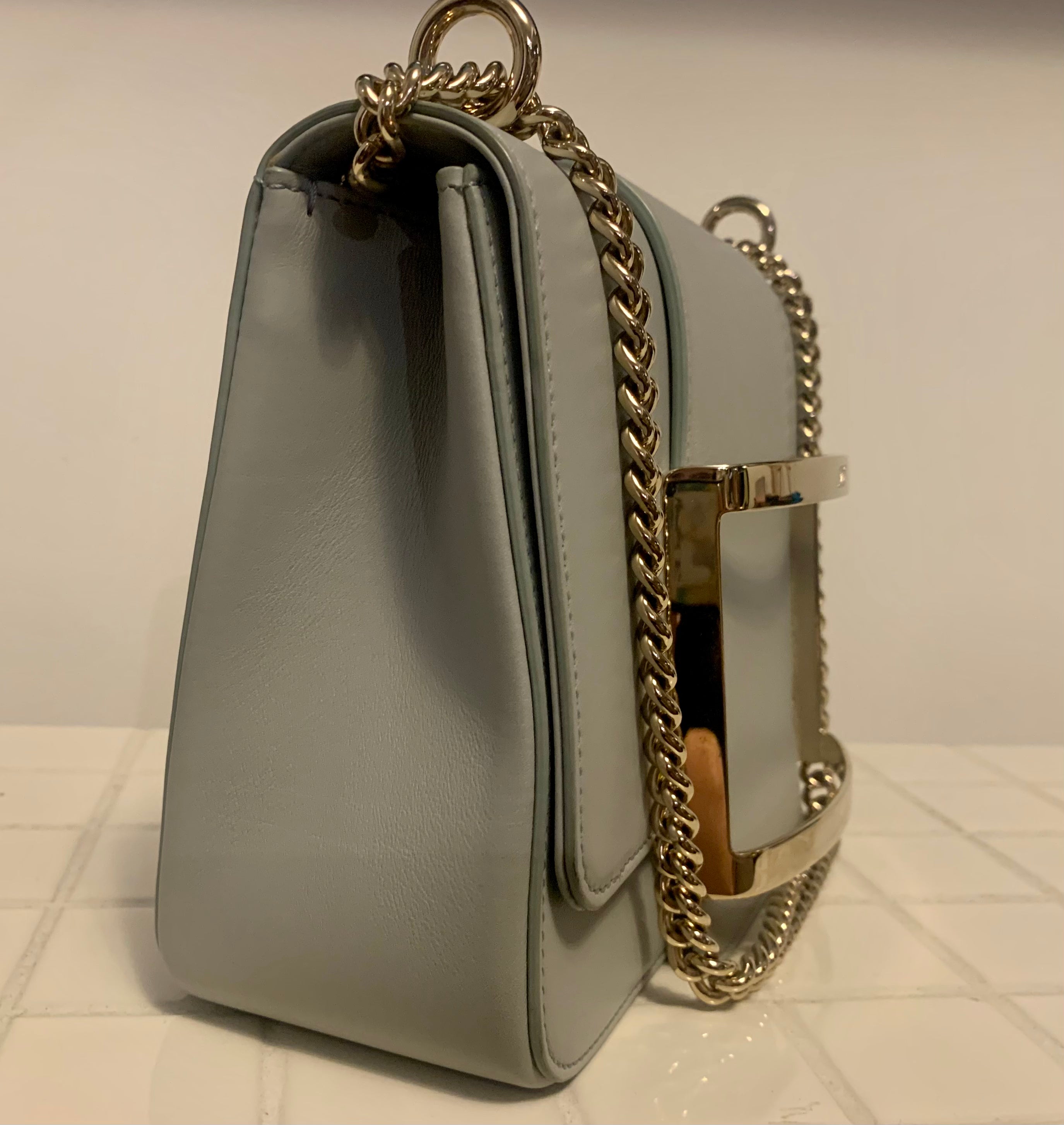 Roger Vivier Très Vivier Bag in Soft Blue