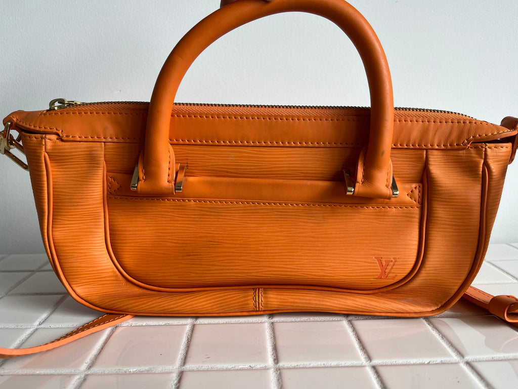 Louis Vuitton Dhanura PM Orange Epi Leather Hand Bag