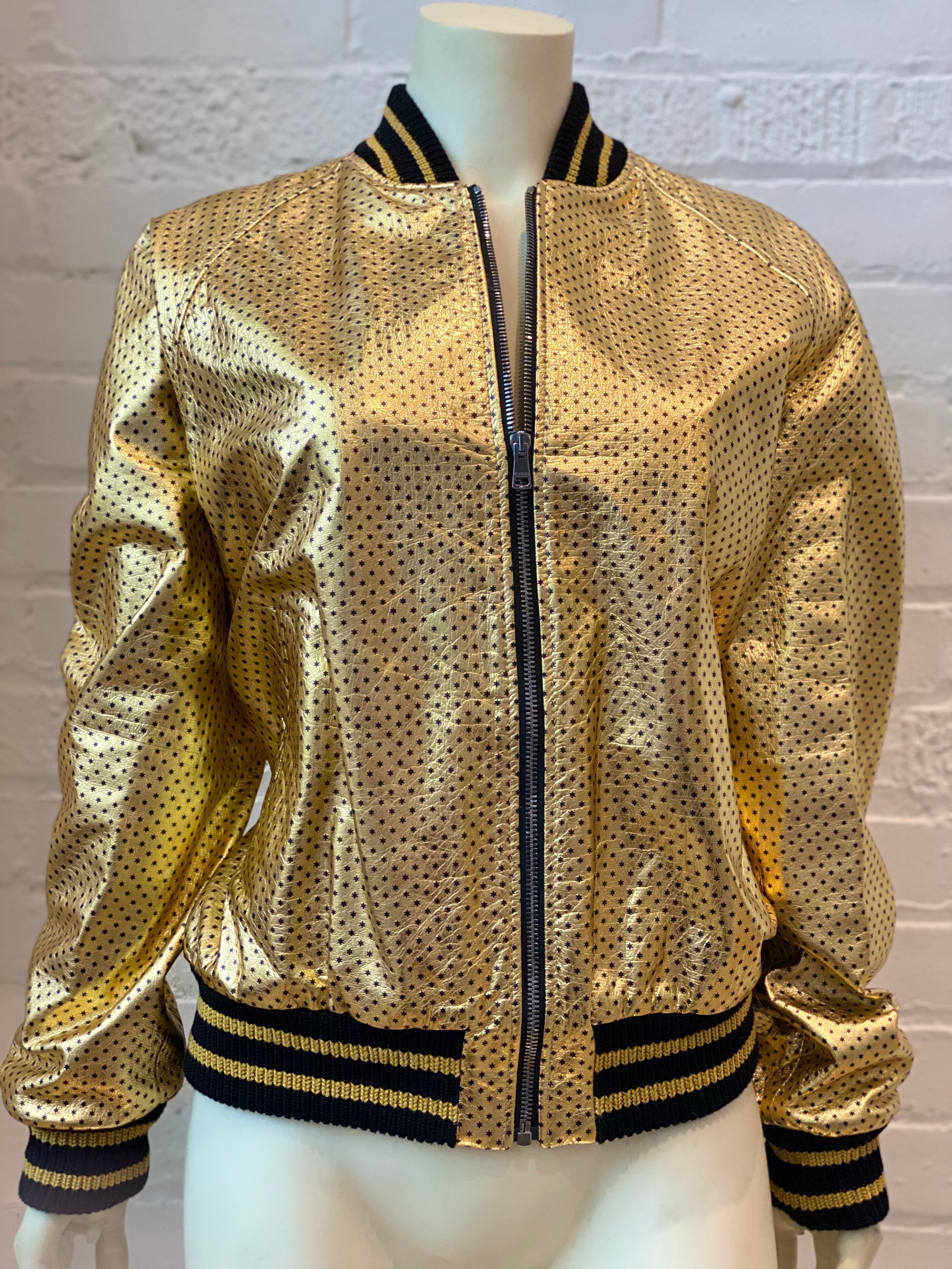 GUCCI GUCCY GOLD JACKET 6US Collectif Consignment