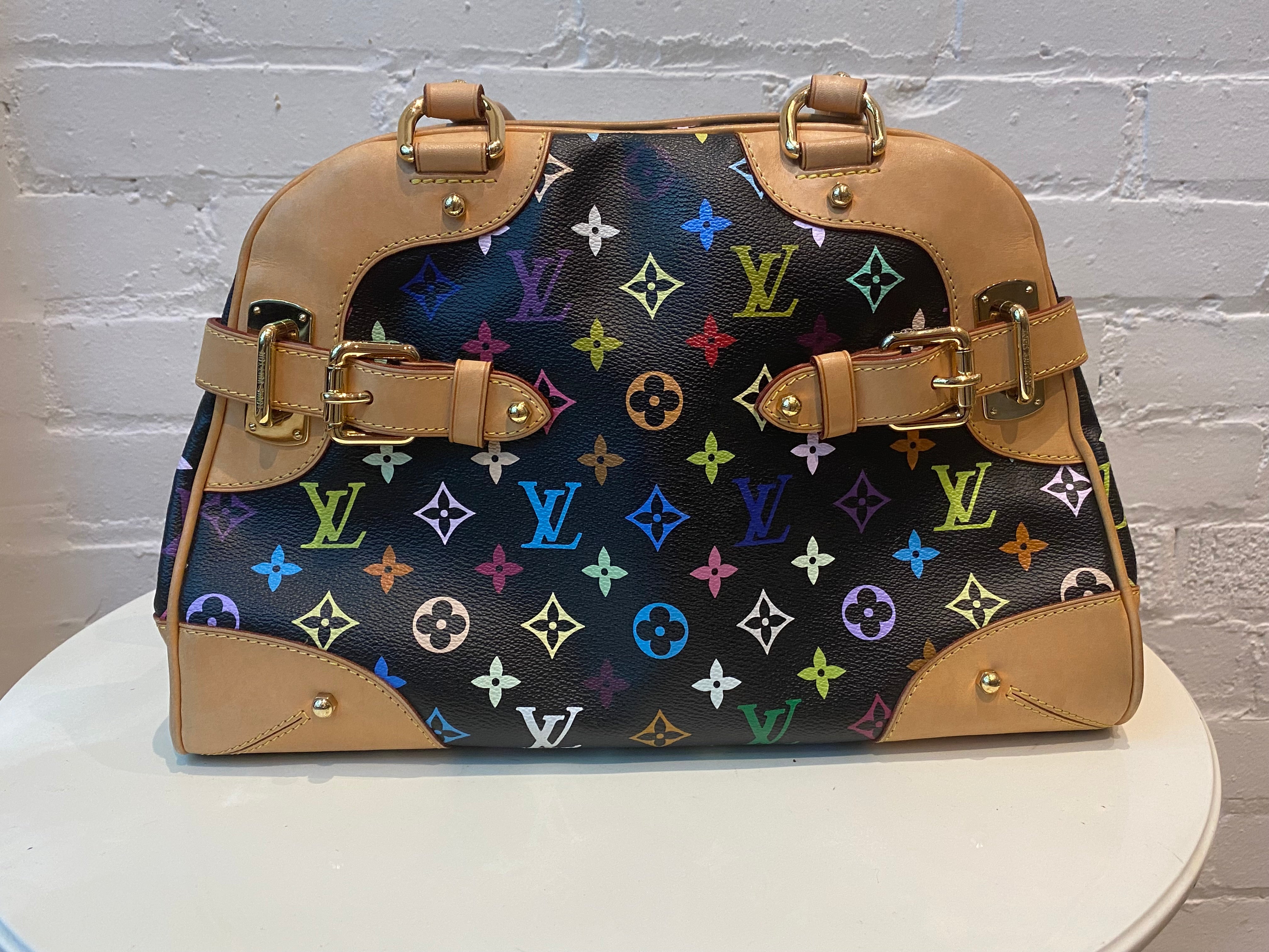 Louis Vuitton, Bags, Louis Vuitton Black Multi Color Claudia Bag As488