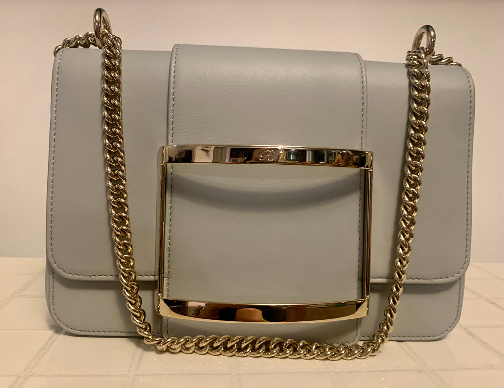 Roger Vivier Très Vivier Bag in Soft Blue