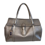 Fendi Selleria Silver Tote Bag