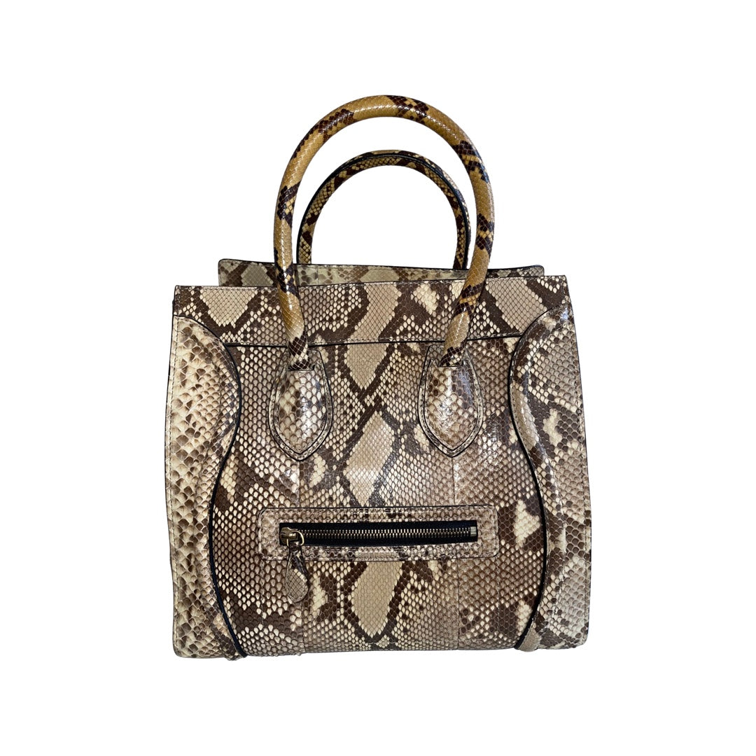 Celine Python Leather Luggage Bag