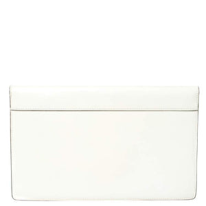 Celine White/Black Diamond Clutch