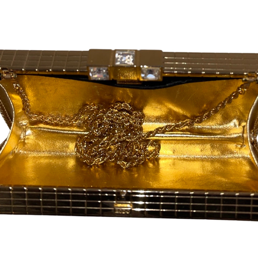 RODO Gold Clutch with Chain